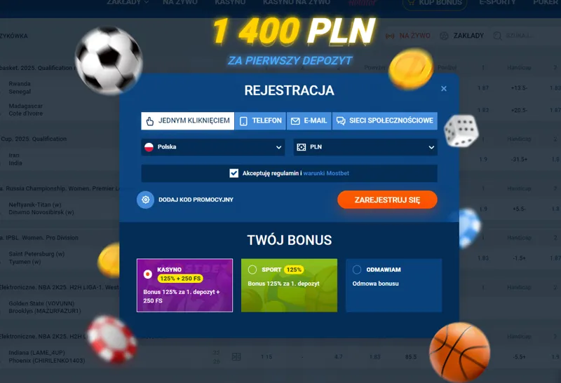 Metody rejestracji w MostBet