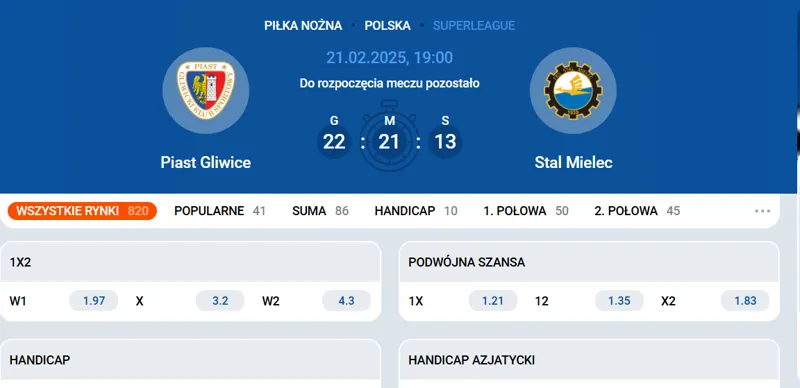 Zakłady na piłkę nożną w MostBet
